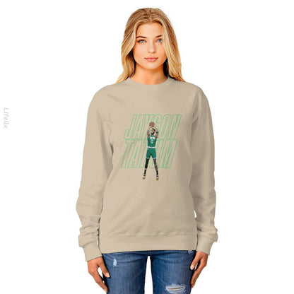 Jayson Tatum Basketball Green Boston Sweatshirt By @Breez