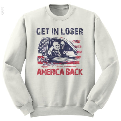 Trump, wir holen Amerika zurück Sweatshirt von @Breez