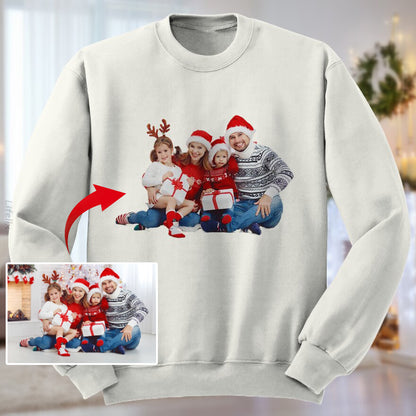 Custom Photo - Christmas Gift For Family Sweatshirt By @YourOwn