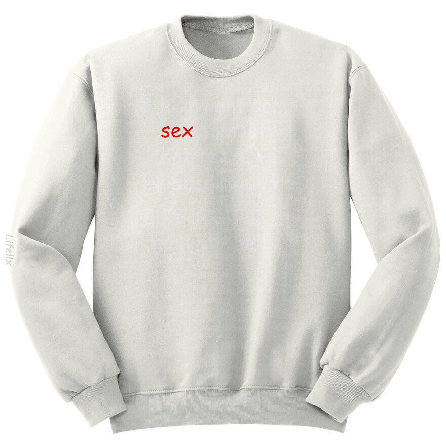 Unangenehmer Sex W/B Sweatshirt von @Silviaro