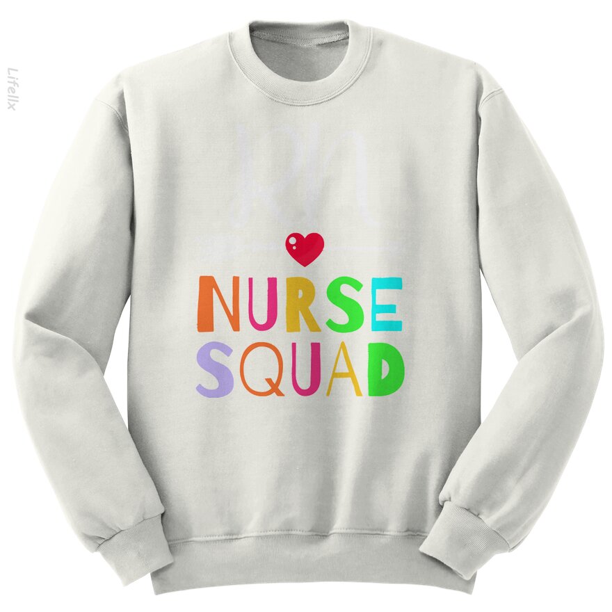 Nurse Awesome R N Nurse Squad Funny Colleague Sweatshirt By @Silviaro