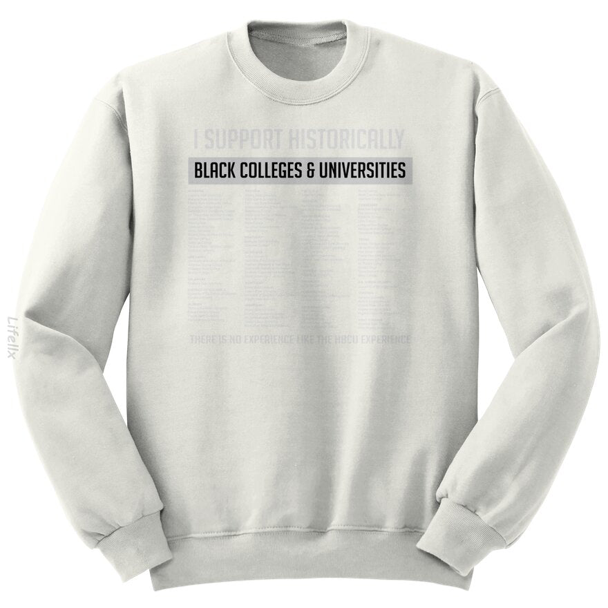 Support HBCUs List Sweatshirt By @Silviaro