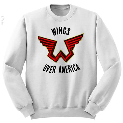 Buy Vintage 1976 P mccartney Wings Tour Band Rock Sweatshirt By @Silviaro