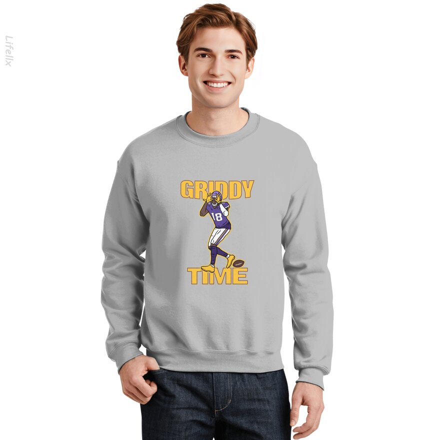 T-shirt pour jeunes Jefferson Griddy Time | Vikings | Justin Sweat-shirt par @Silviaro