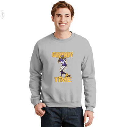 Jefferson Griddy Time Youth T-shirt | Vikings | Justin Sweatshirt By @Silviaro