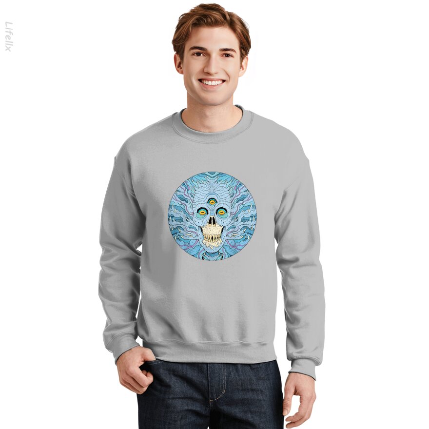 Three Eyed Devils Skulls Halloween Sweatshirt By @Silviaro