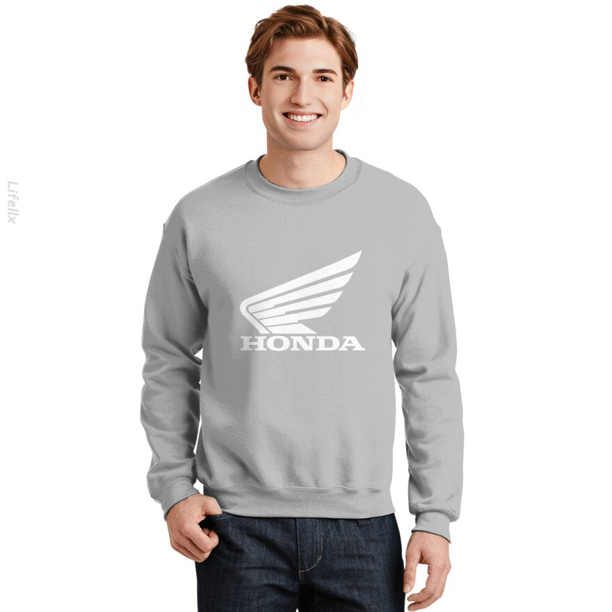 Honda-logo (wit) Sweatshirt door @Breez