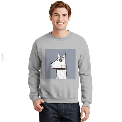 Arthur witte hond Sweatshirt door @Silviaro