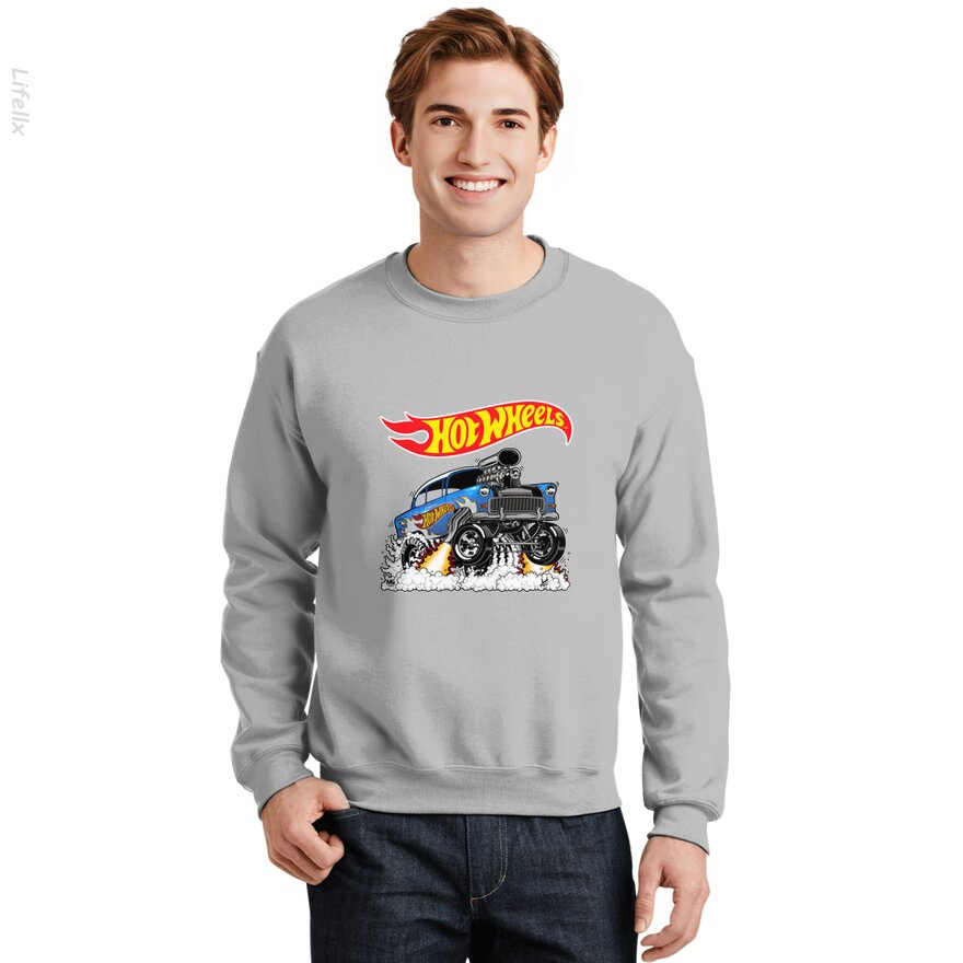 Hot Wheels 55 Chevy Bel Air Gasser Sweatshirt door @Silviaro