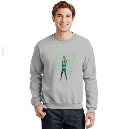 Jayson Tatum Basketball Green Boston Sweatshirt By @Breez