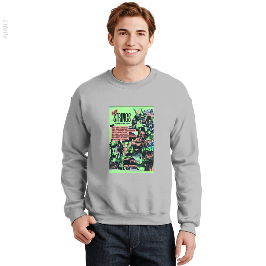 Billy Strings Spring Tour 2024 Tour poster Sweatshirt By @Breez