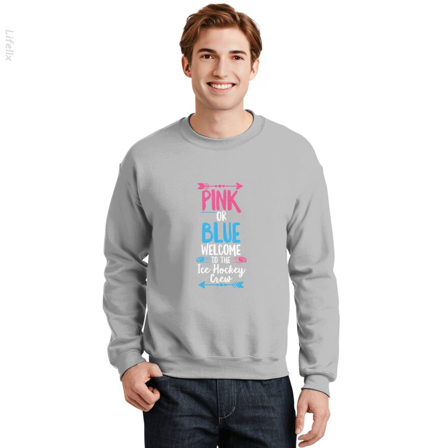 Gender Reveal Ice Hockey Quote for a Ice Hockey Sweatshirt By @Silviaro