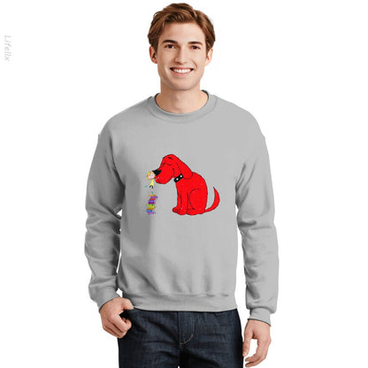 Clifford de grote rode hond Sweatshirt door @Virginie