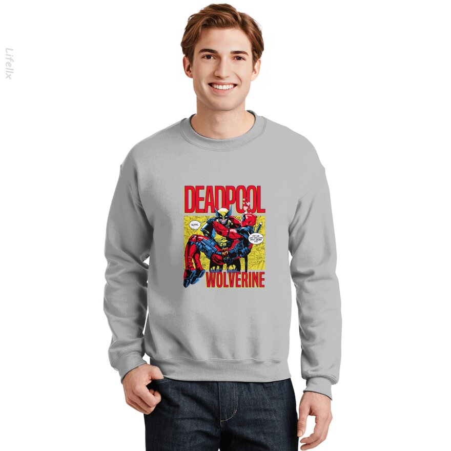 Deadpool 3 Wolverine Beste Bubs Cover Sweatshirt door @Silviaro