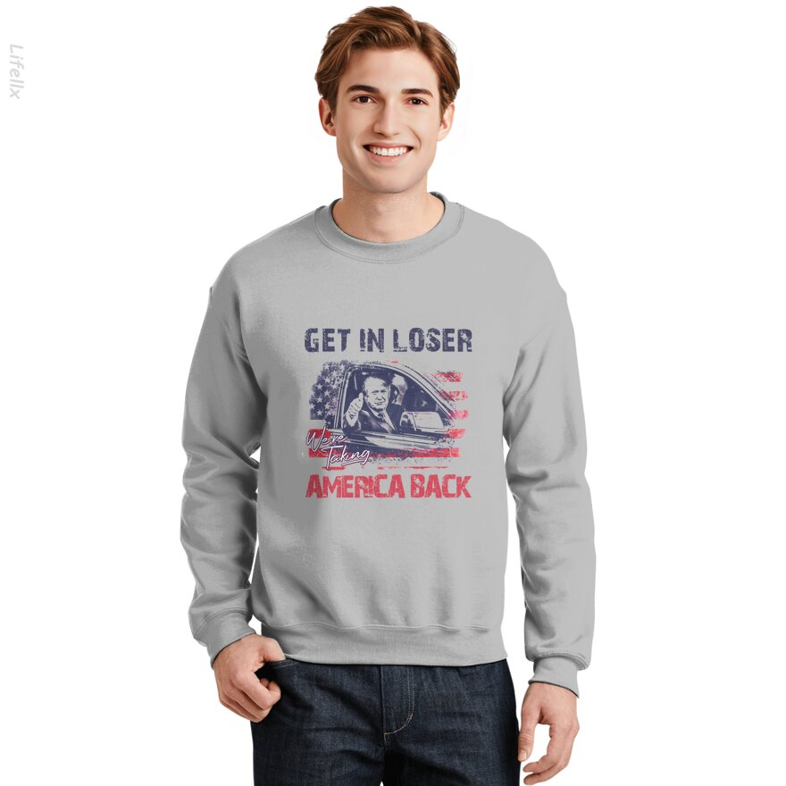 Trump, wir holen Amerika zurück Sweatshirt von @Breez