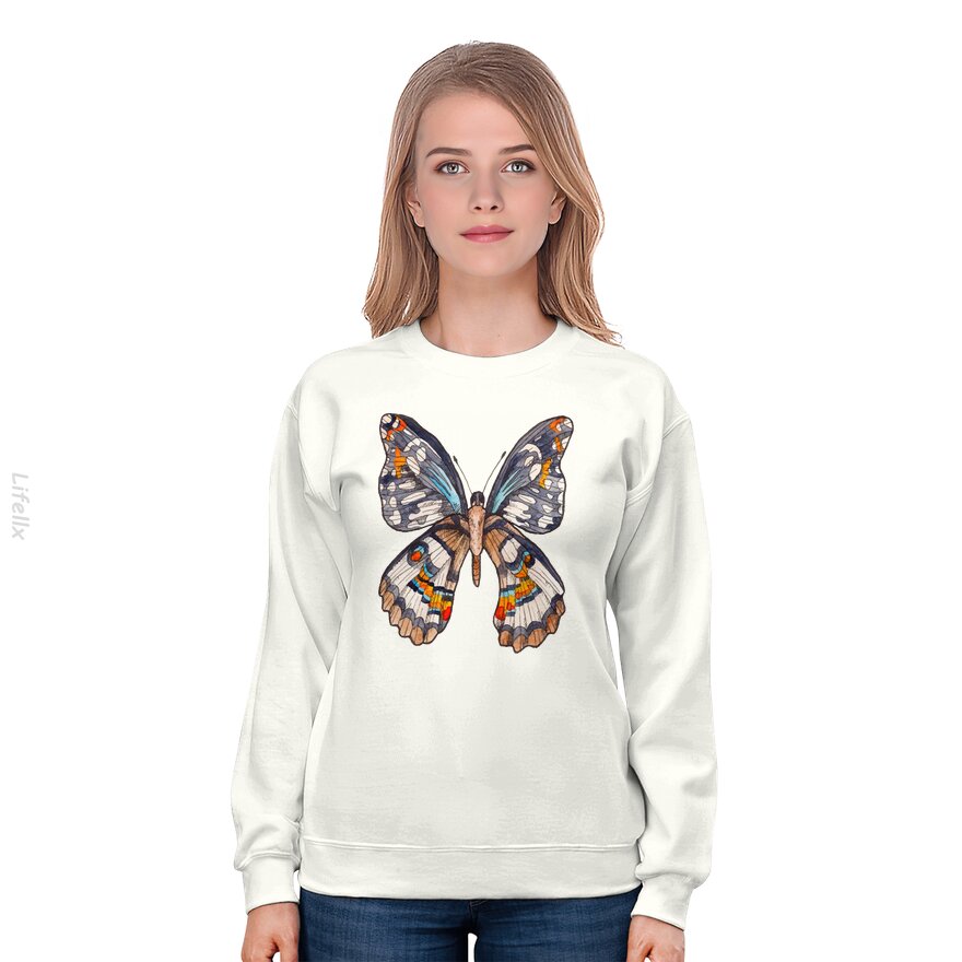 Aquarellschmetterling Sweatshirt von @Breez