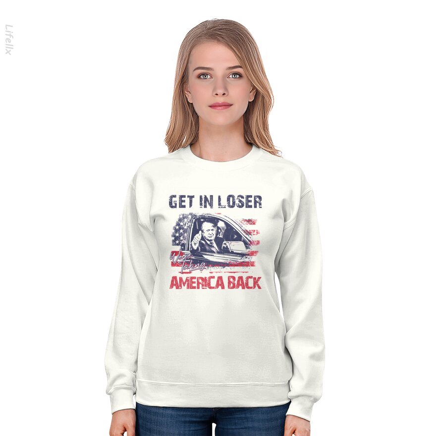 Trump We're Taking America Back Sweatshirt By @Breez