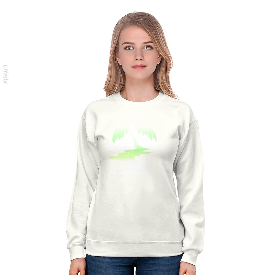 Aromantischer Gebirgsfluss Sweatshirt von @Silviaro