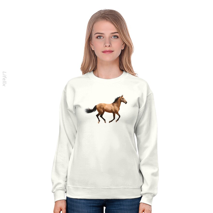 Paard Kledingaccessoires Sweatshirt door @Breez