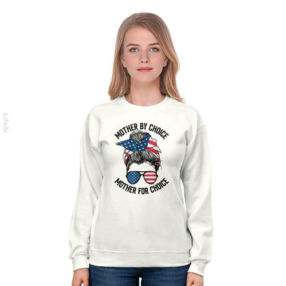 Mère Par Choix Drapeau des USA Sweat-shirt par @Nasim.Naz13