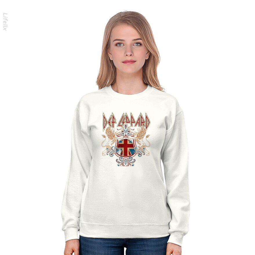 Def Leppard 80s metalband Rock N Roll Sweatshirt door @Breez