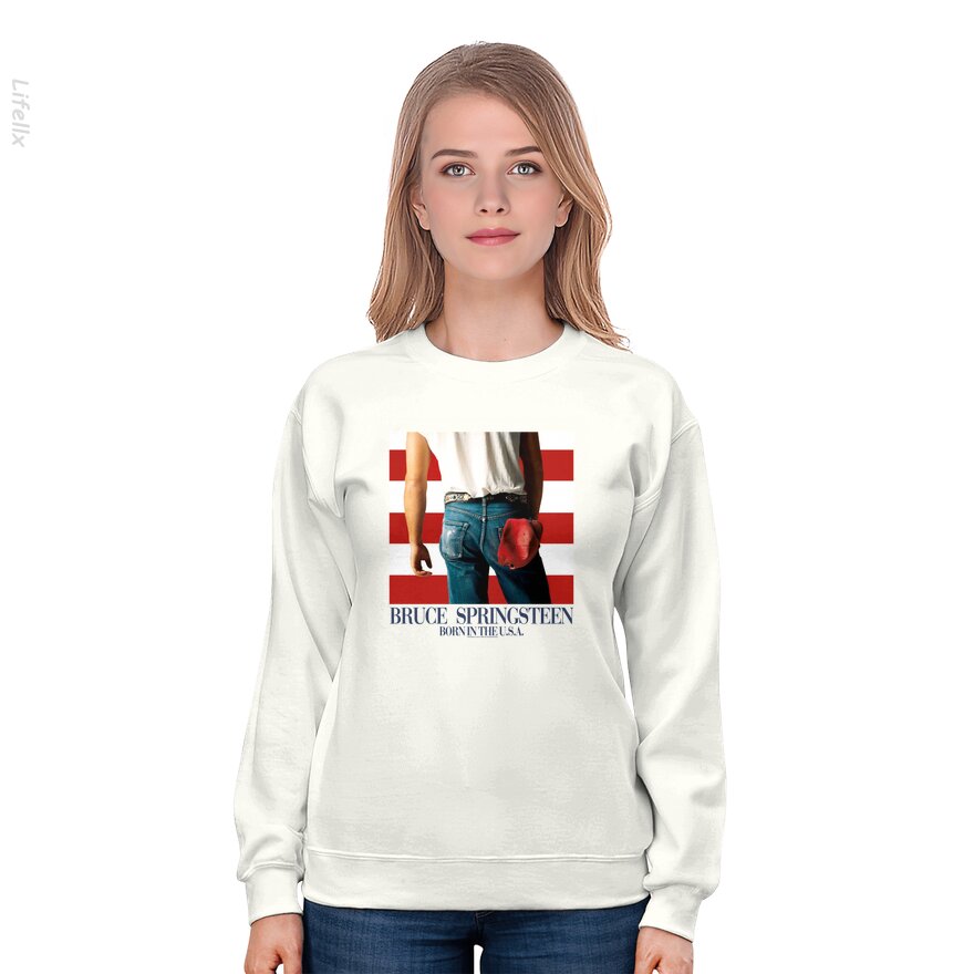 Bruce Springsteen USA Album Rock Sweatshirt By @Silviaro