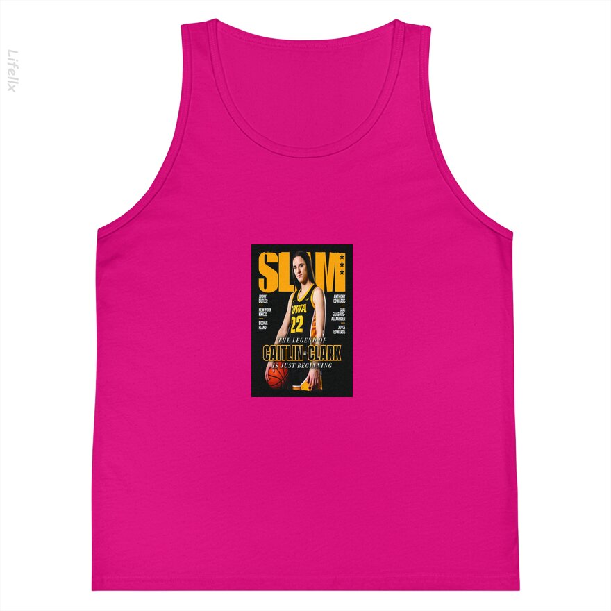 Caitlin Clark - Slam Mag Premium Matt Vertikal Tanktops von @Silviaro