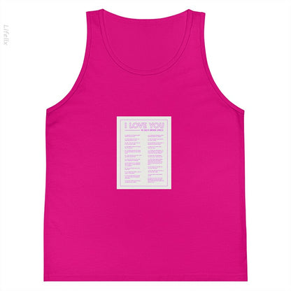 I Love You In Zach Bryan 2023 Tour Tank Tops By @Breez