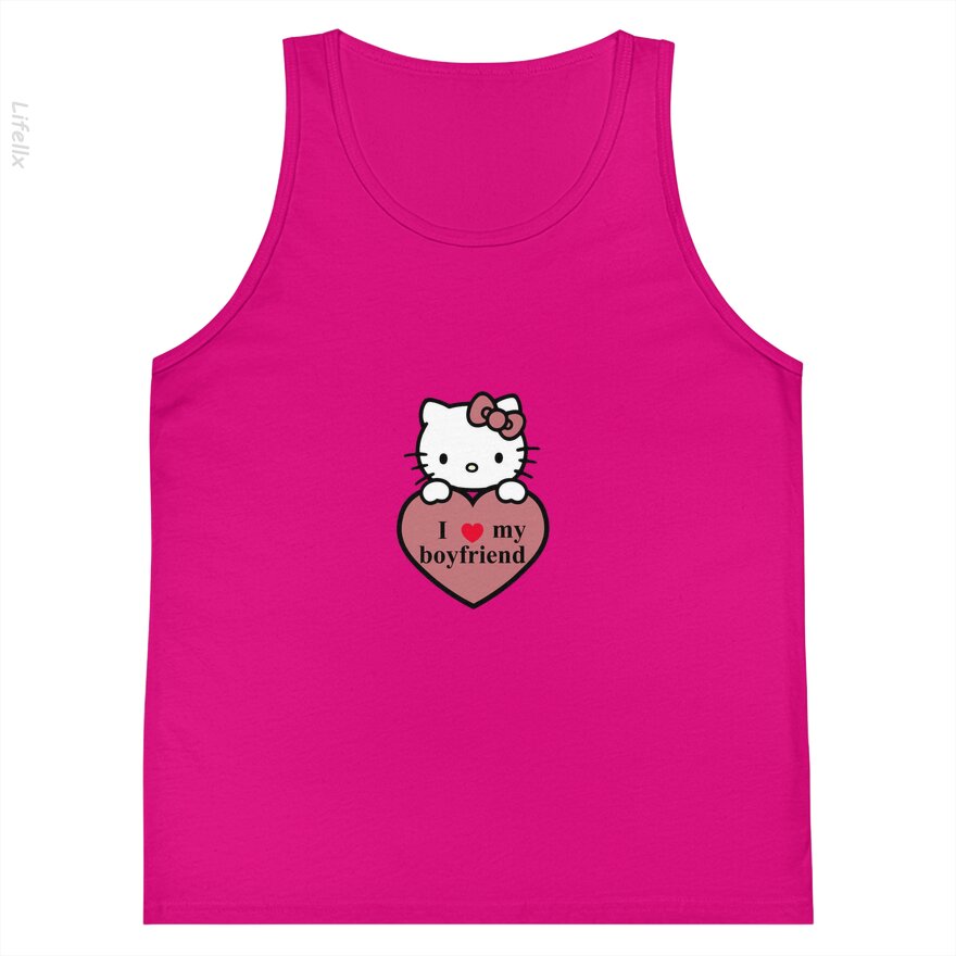 Hello kitty I love my boyfriend Tank Tops By @Breez