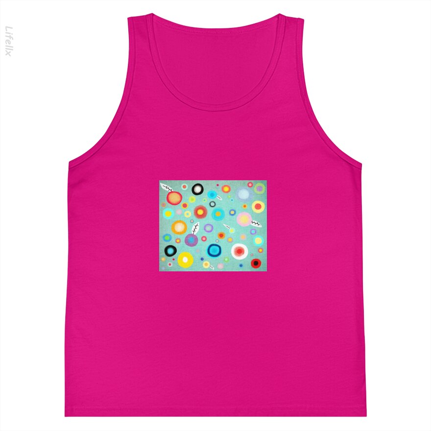 Colorful Happy Circles Tank Tops By @Silviaro