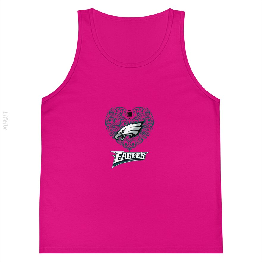 Hart van Philadelphia Eagles Mouwloze shirts door @Silviaro