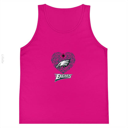 Philadelphia-Eagles Heart Tank Tops By @Silviaro