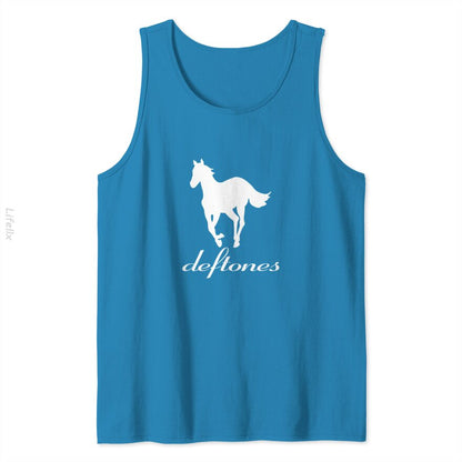 Vintage Deftone White Pony Tank Tops By @Breez