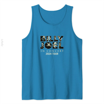 Billy Joel In Concert 2024 Tour Tank Tops By @Breez