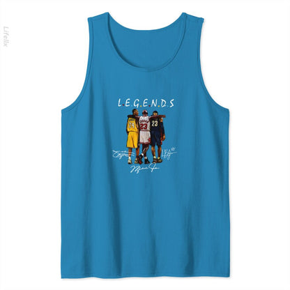 Kobe Bryant And Lebron James Legends Friends Tank Top By @Silviaro