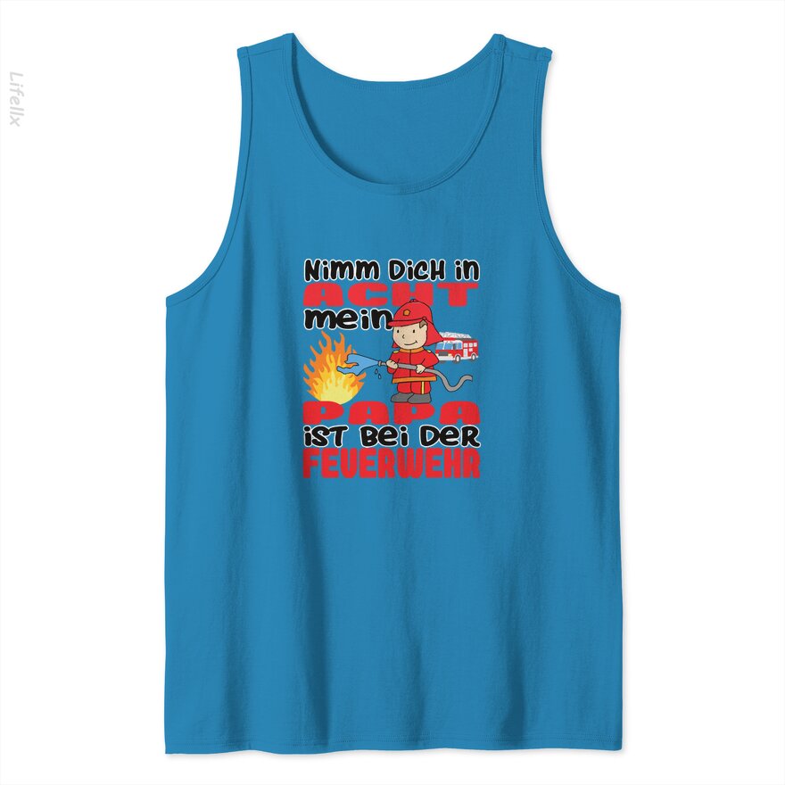 Fire department daddy beware Tank Tops By @Silviaro