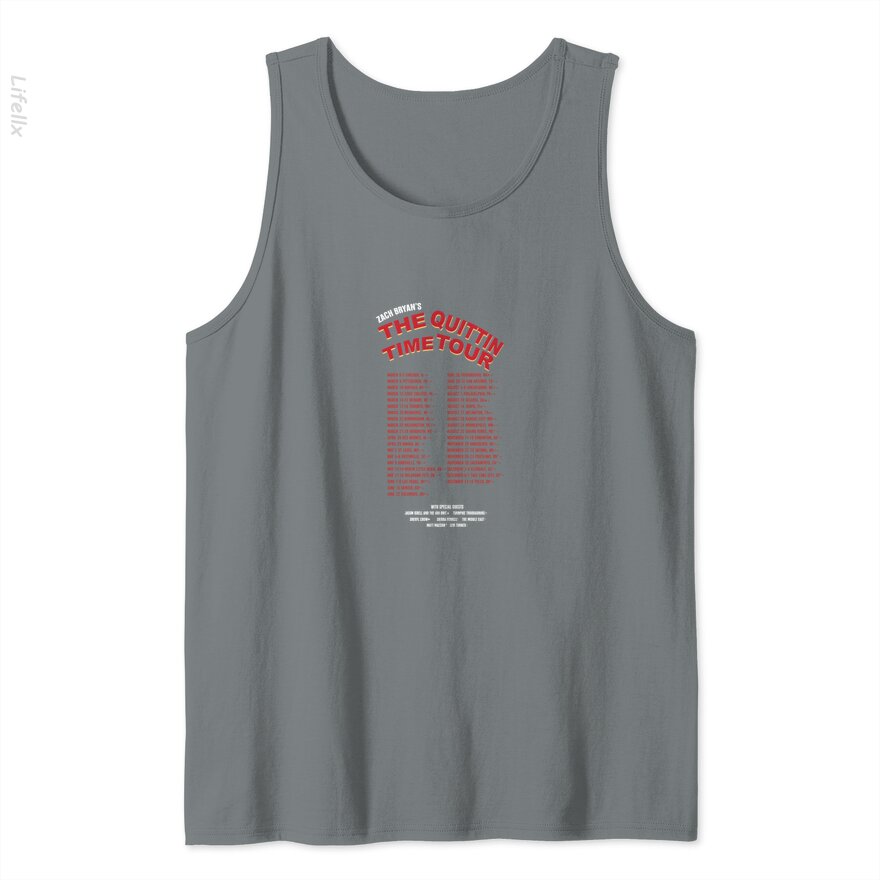 Zach Bryan The Quittin Time Tour 2024 Tank Tops By @Breez