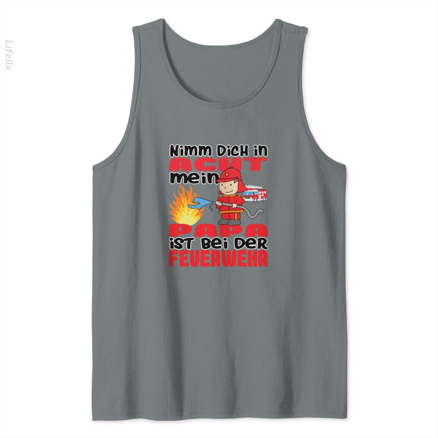 Fire department daddy beware Tank Tops By @Silviaro