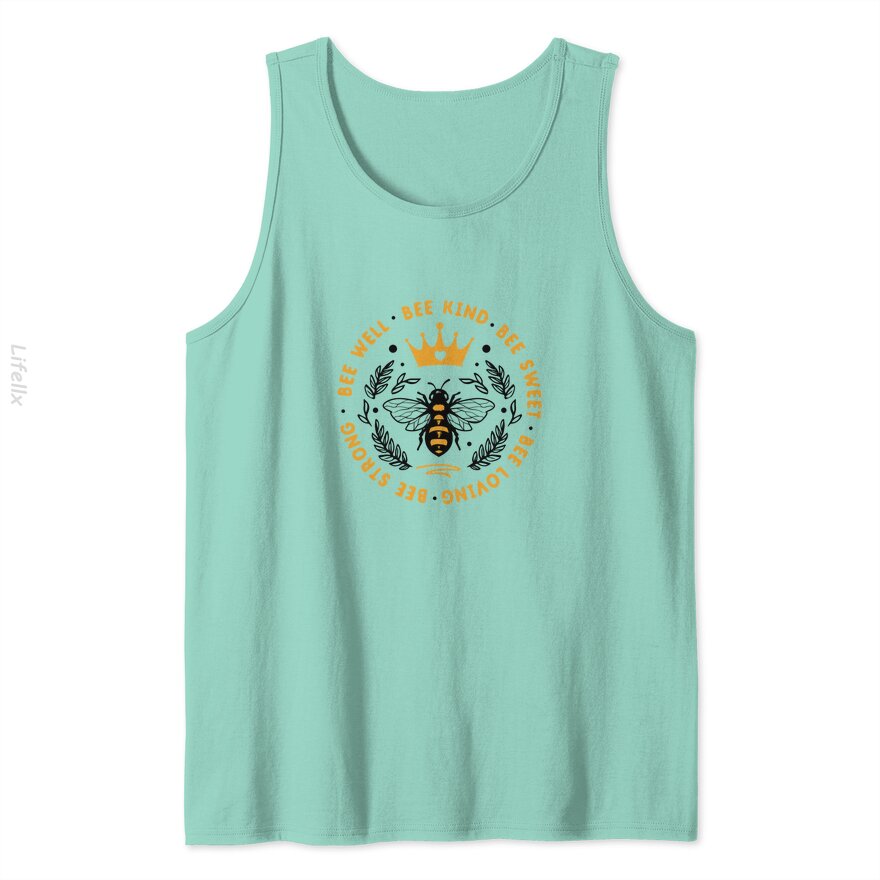 Quote Bee well bee kind bee sweet Tank Top By @Silviaro