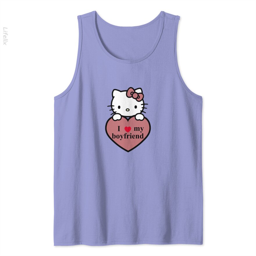 Hello Kitty Ich liebe meinen Freund Tanktops von @Breez