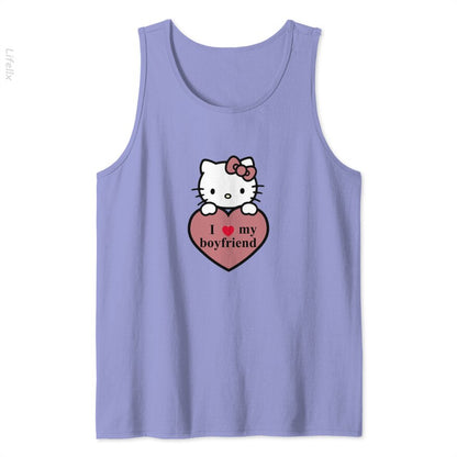 Hello kitty I love my boyfriend Tank Tops By @Breez