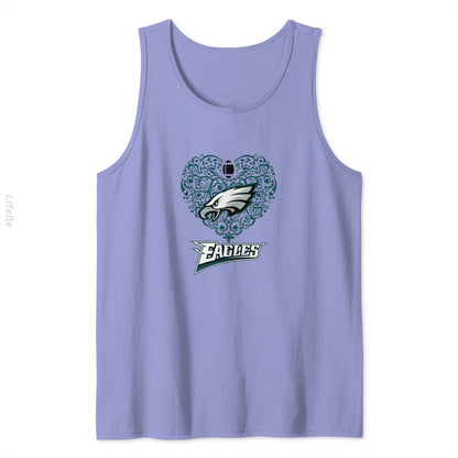 Philadelphia-Eagles Heart Tank Tops By @Silviaro