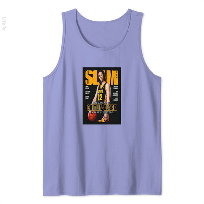 Caitlin Clark - Slam Mag Premium Matte Vertical Tank Tops By @Silviaro