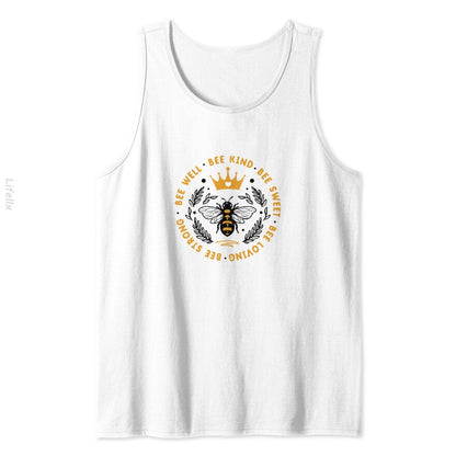 Quote Bee well bee kind bee sweet Tank Top By @Silviaro