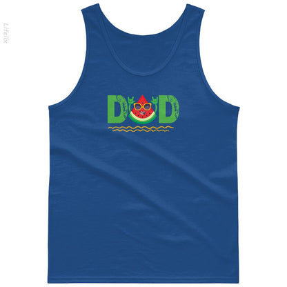 Lustiger Wassermelonenpapa Sommerzeit Tanktops von @Javierbarrera9500