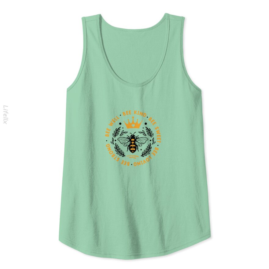 Quote Bee well bee kind bee sweet Tank Top By @Silviaro