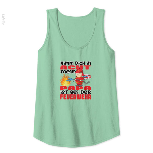 Fire department daddy beware Tank Tops By @Silviaro