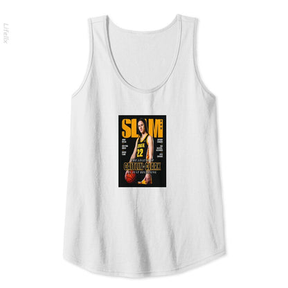 Caitlin Clark - Slam Mag Premium Matte Vertical Tank Tops By @Silviaro