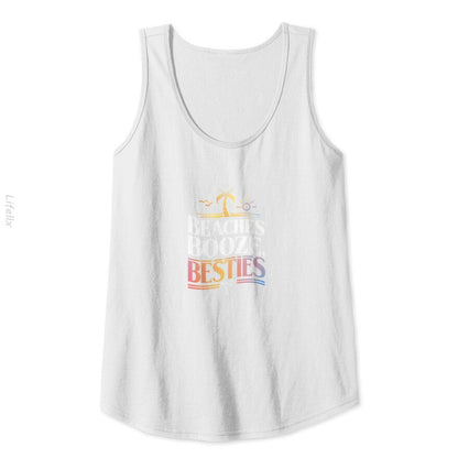 Beaches Booze & Besties Coconut Tree Summer Tank Tops By @Silviaro