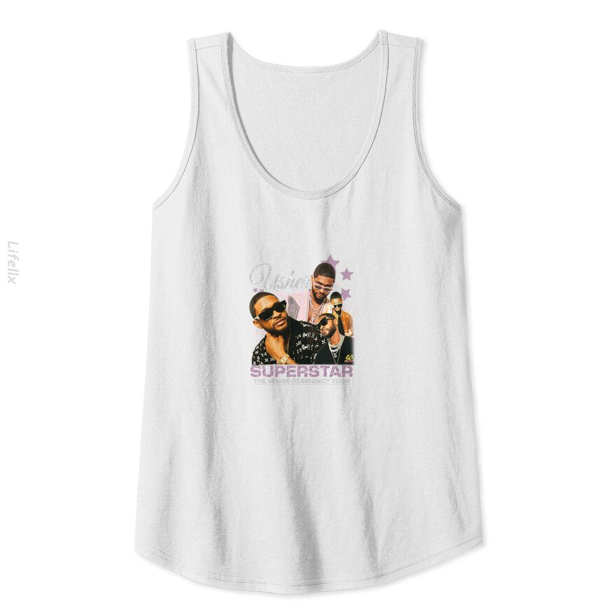 Rapper Usher, Vintage Usher 90s Tank Tops By @Silviaro